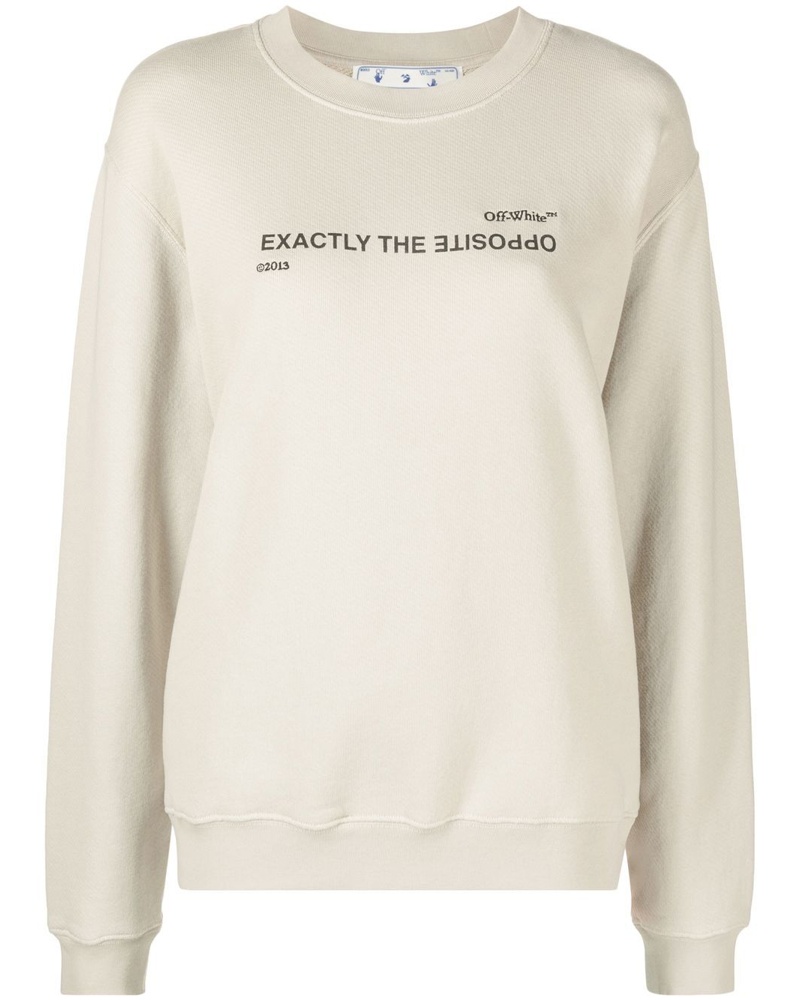OFF-WHITE Damen Sweatshirt mit Slogan-Print