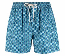 Badeshorts mit geometrischem Print