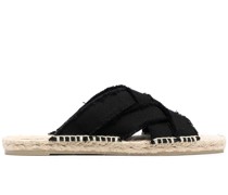 Sandalen mit überkreuzten Riemen