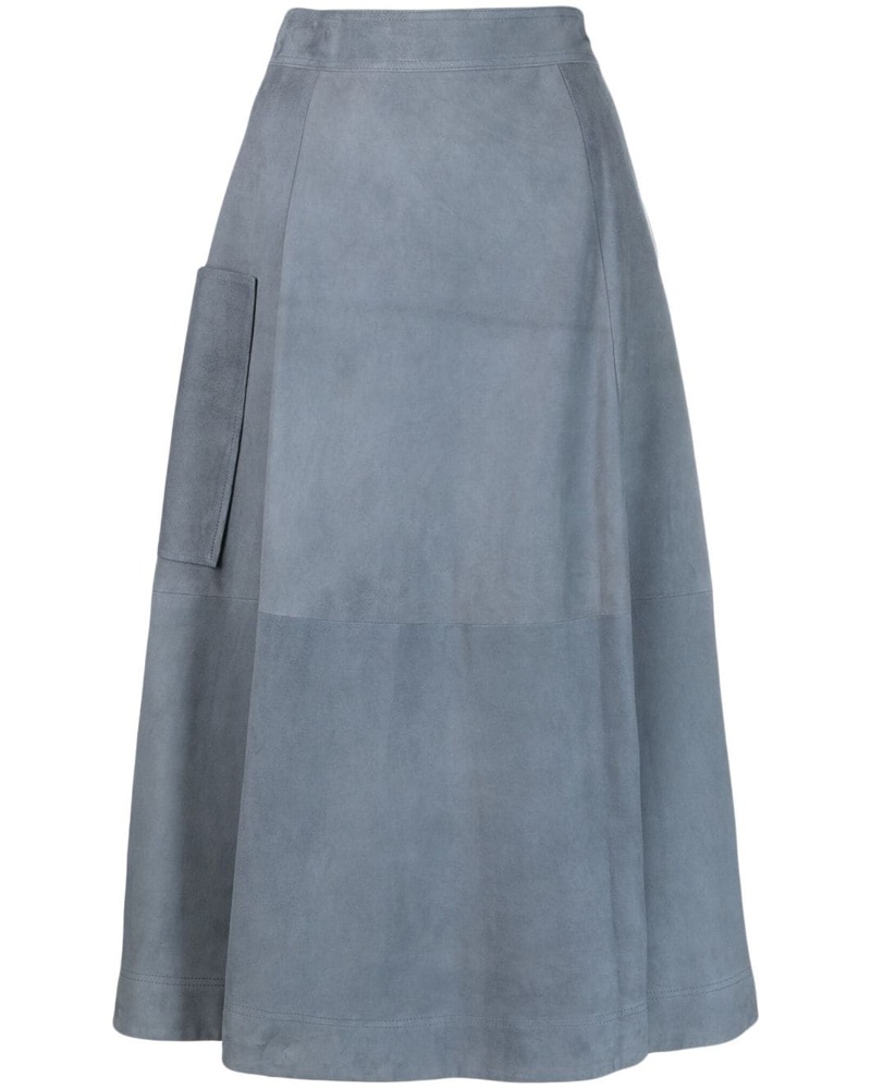 Loulou Studio Damen Taillenrock in A-Linie