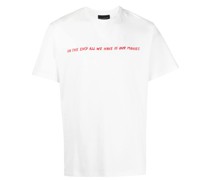 Throwback. T-Shirt mit Slogan-Print