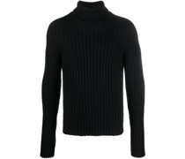 Gerippter Rollkragenpullover