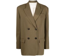 Doppelreihiger Blazer mit steigendem Revers