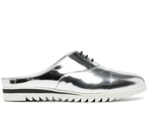 Slipper mit metallischer Wirkung
