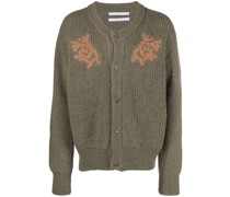 Dansa Cardigan mit Intarsienmuster