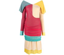 Kleid in Colour-Block-Optik