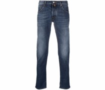 Tief sitzende Straight-Leg-Jeans