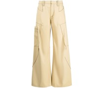 High-Waist-Hose mit weitem Bein