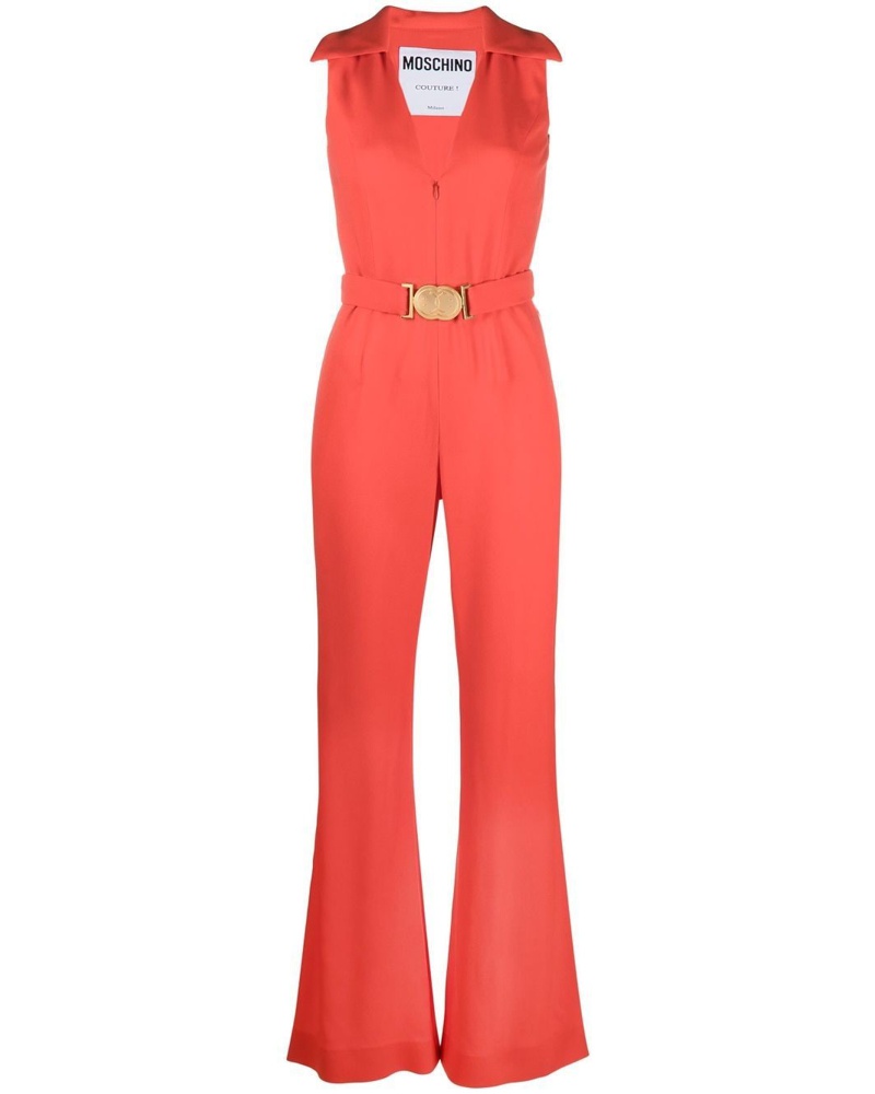Moschino Damen Ärmelloser Jumpsuit