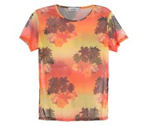 T-Shirt mit tropischem Print