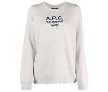 A.P.C. Sweatshirt mit Logo-Print