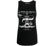 Top mit Logo-Print