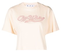 Cropped-T-Shirt mit Logo
