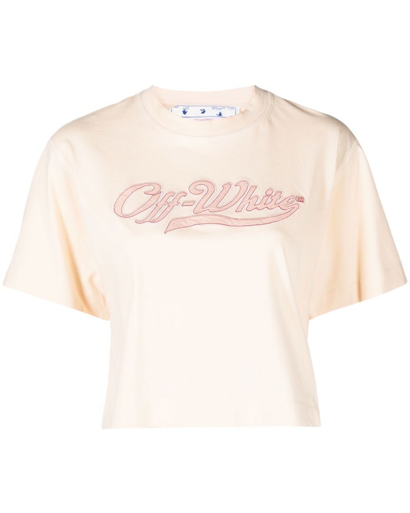 OFF-WHITE Damen Cropped-T-Shirt mit Logo