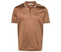 Jersey-Poloshirt mit kurzem Reißverschluss