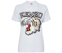 Varsity Jungle T-Shirt mit Tigerstickerei
