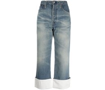 Gerade Cropped-Jeans