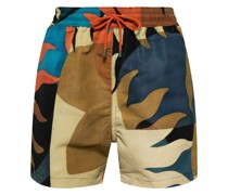 Badeshorts mit Sun-Print