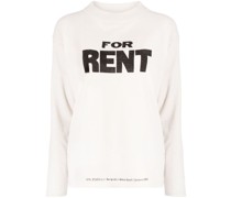 Pullover mit "For Rent"-Print