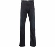 Gerade Jeans mit Wappen