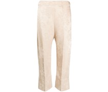 Jacquard-Hose mit Blumenmuster