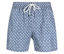 Badeshorts mit grafischem Print