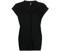 long V-neck T-shirt