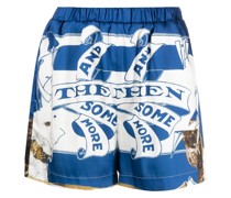 Shorts mit grafischem Print