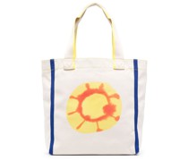 Schultertasche mit Logo-Print