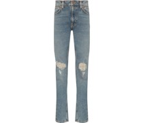 Schmale Jeans im Distressed-Look