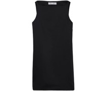sleeveless satin mini dress