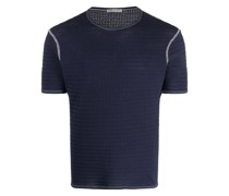 T-Shirt mit Lochstrickmuster