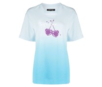 T-Shirt mit Kirsch-Print