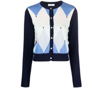 Cardigan mit Rautenmuster