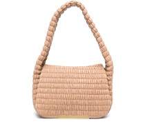 Schultertasche aus Matelassé-Leder