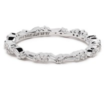 18kt Weißgoldohrring mit Diamanten