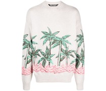 Sweatshirt mit Palms Row-Print