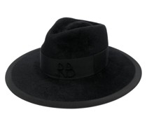 Fedora mit Logo-Stickerei