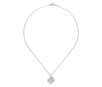 18kt Weißgoldhalskette mit Diamanten