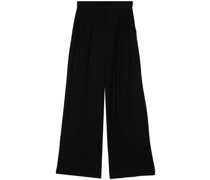 Wide-Leg-Hose mit Faltendetail