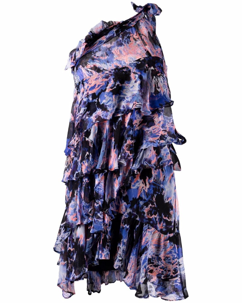 IRO Damen Kleid mit abstraktem Print