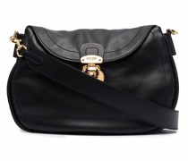 Schultertasche mit Logo-Schild