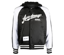 Bestickte Bomberjacke aus Satin