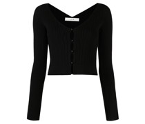 Gestrickter Cropped-Cardigan