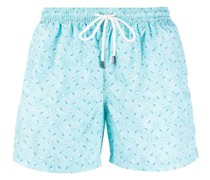 Badeshorts mit Igel-Print