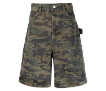 camouflage-pattern wide-leg shorts