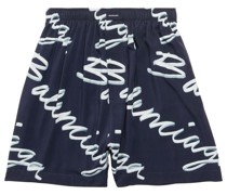 Pyjama-Shorts mit Logo