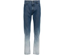 Tapered-Jeans mit ausgeblichenem Effekt
