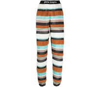 Gestrickte Jogginghose mit Logo-Bund