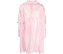 half-zip fastening raincoat